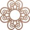 Ekena Millwork Cohen Wood Fretwork Pierced Ceiling Medallion, Wood (Paint Grade), 38"OD x 13"ID x 3/8"T CMWP38X38X0375COMF - alternate 1
